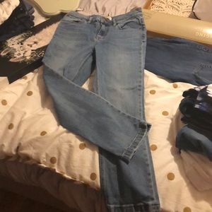 J crew high waisted light washed jeans